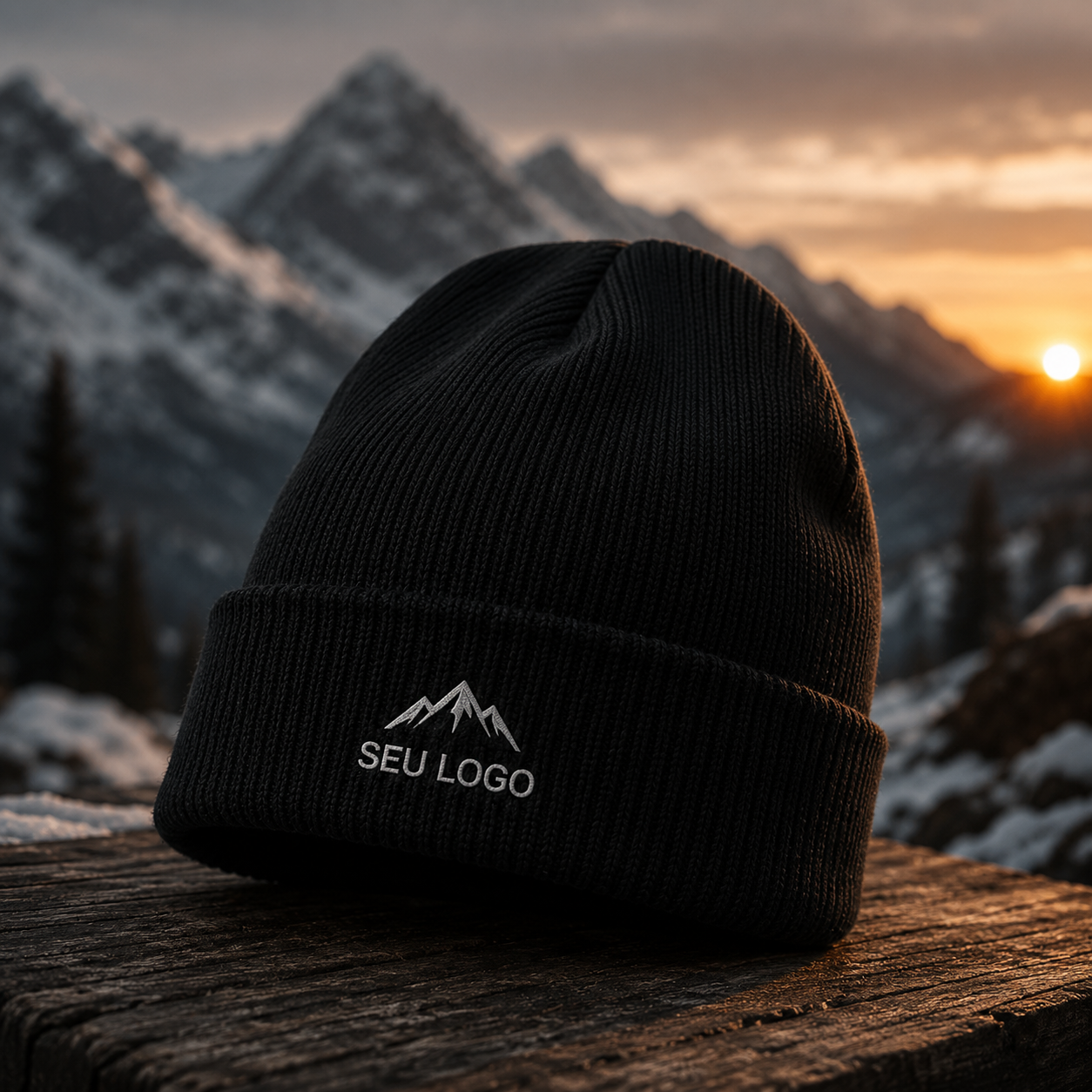 Touca de frio personalizada da Makuim Bonés
